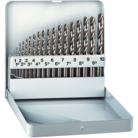 Набір з 19 кобальтових свердел для металу та нержавіючої сталі HSS-Co, Alpen KM-19 [0000100219100]