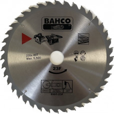 Дисковое пилочное полотно для резки древесины 235/30/2,8 мм, 40 зубцов, средняя древесина, Bahco [8501-23F]