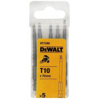 Набір із 5 біт Torx 1/4, розмір TX10/70 мм, DeWalt [DT7290-QZ]