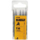 Набор из 5 бит Torx 1/4, размер TX10/70 мм, DeWalt [DT7290-QZ]