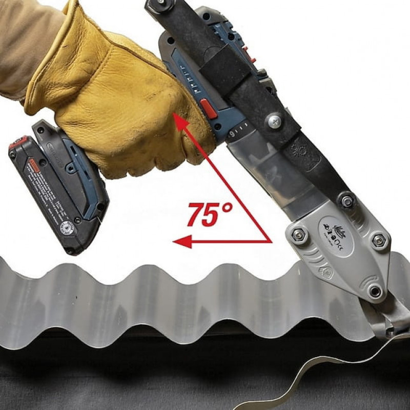 Механические ножницы для листового металла TSMD Malco для резки гофрированного и трапециевидного листового металла