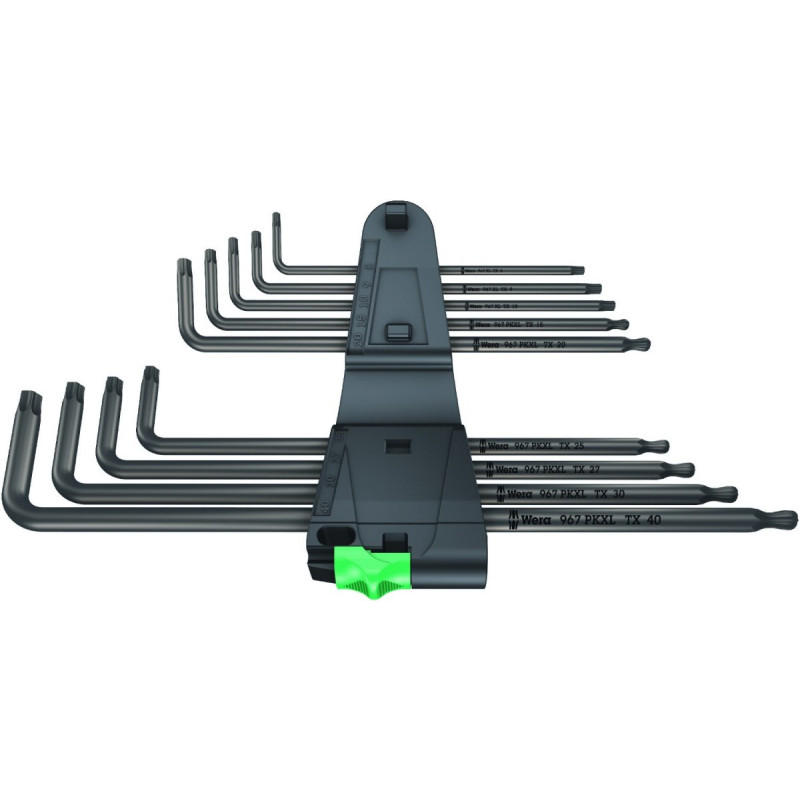 Набір з 9 довгих кулькових ключів, TORX 8-40, 967/9 TX XL Wera [05024460001]