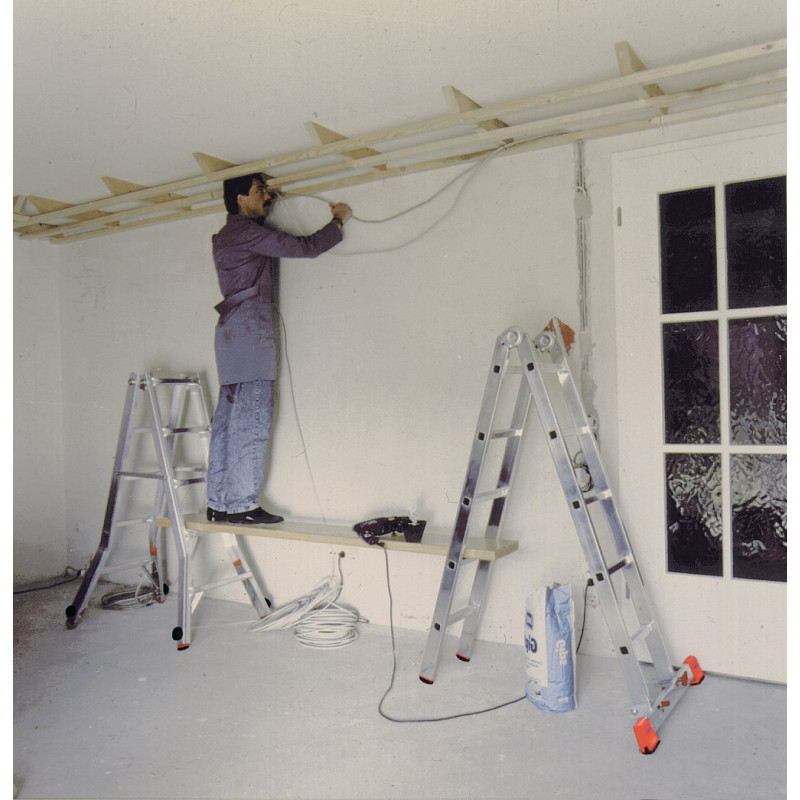 Телескопические шарнирные стремянки KRAUSE TeleVario 4x4 [129970]