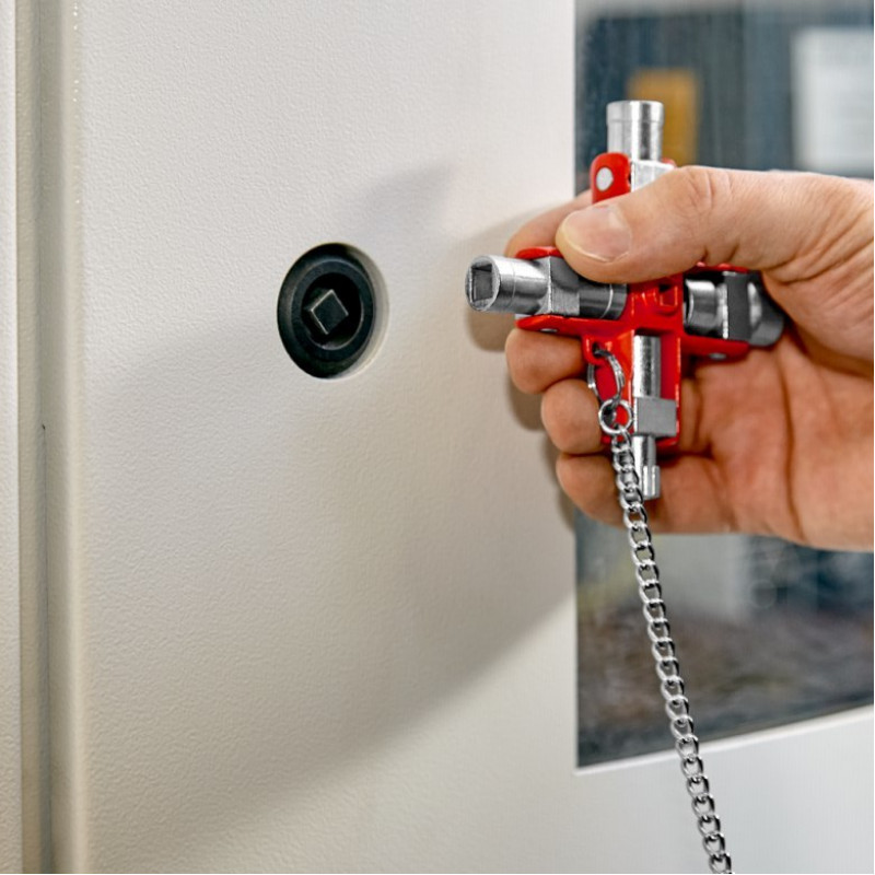 Універсальний ключ для шаф, розподільних щитів, коробок KNIPEX [00 11 06]