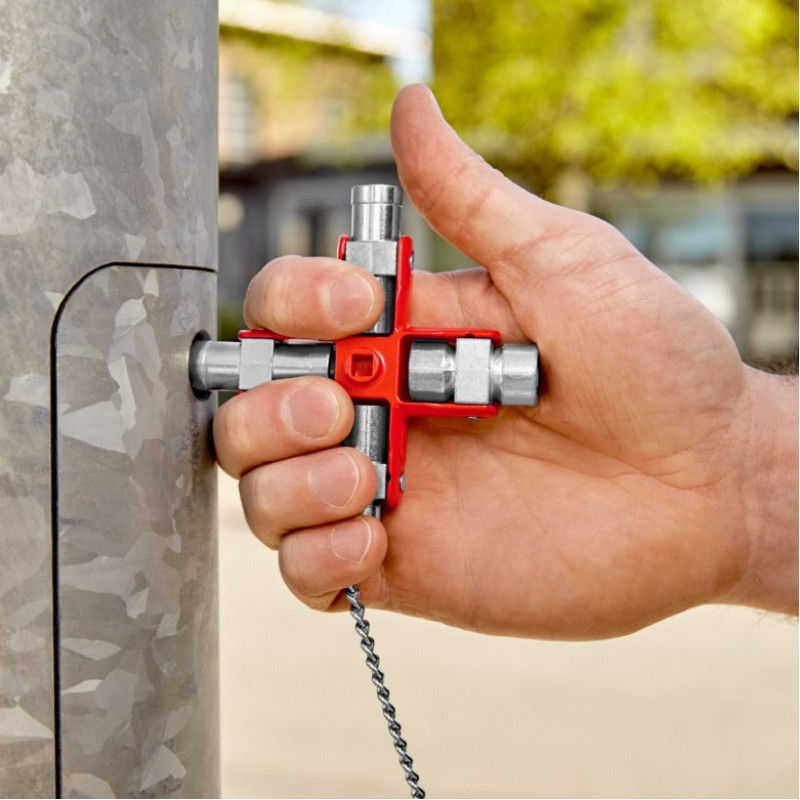 Універсальний ключ для шаф, розподільних щитів, коробок KNIPEX [00 11 06]