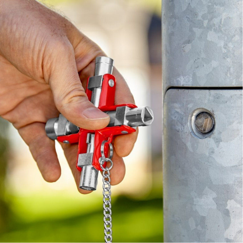 Універсальний ключ для шаф, розподільних щитів, коробок KNIPEX [00 11 06]