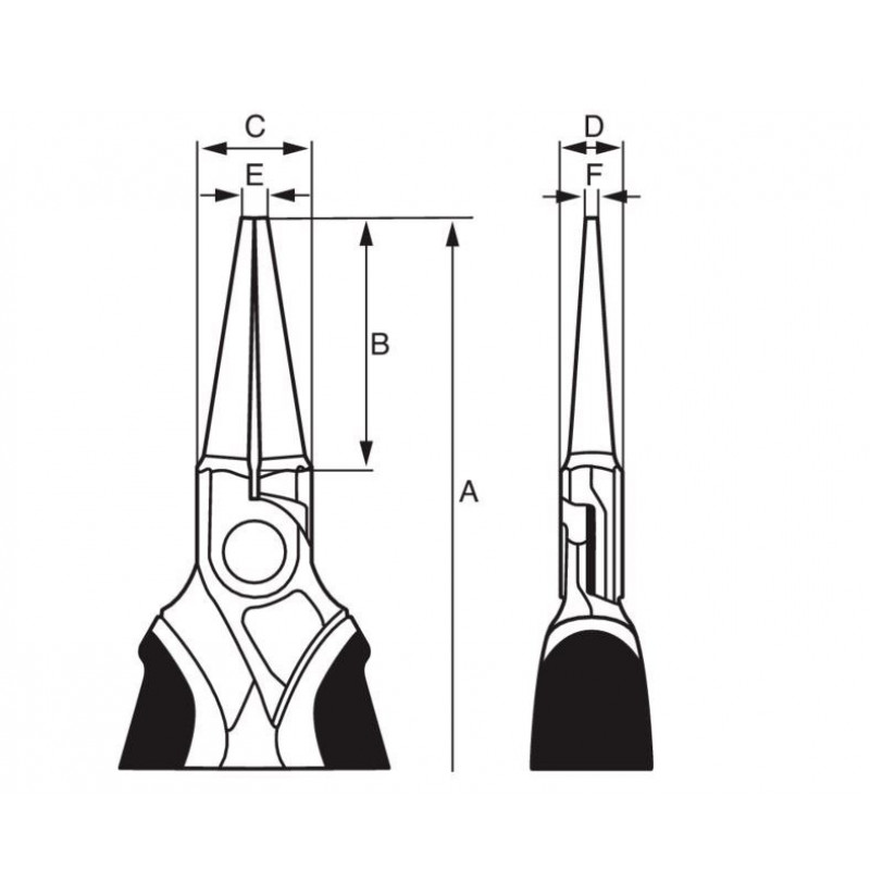 Плоскогубцы с круглыми носовыми краями 140 мм, многокомпонентная ручка, Bahco [2521 G-140]