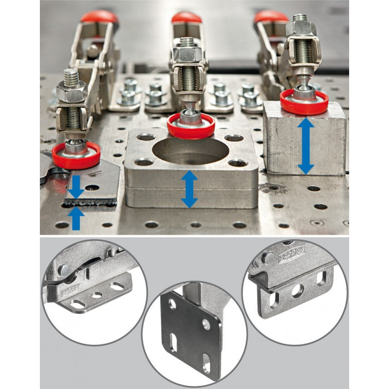 Швидкознімний горизонтальний затискач Bessey з горизонтальною основою та регулюванням 25 мм [STC-IHH15]