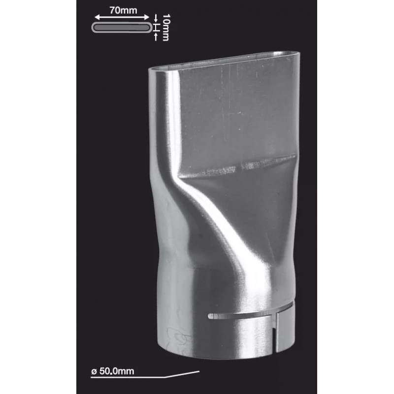 Шліцьова насадка Leister 70 x 10 мм, (вхідний отвір Ø50,5 мм) - 107.258