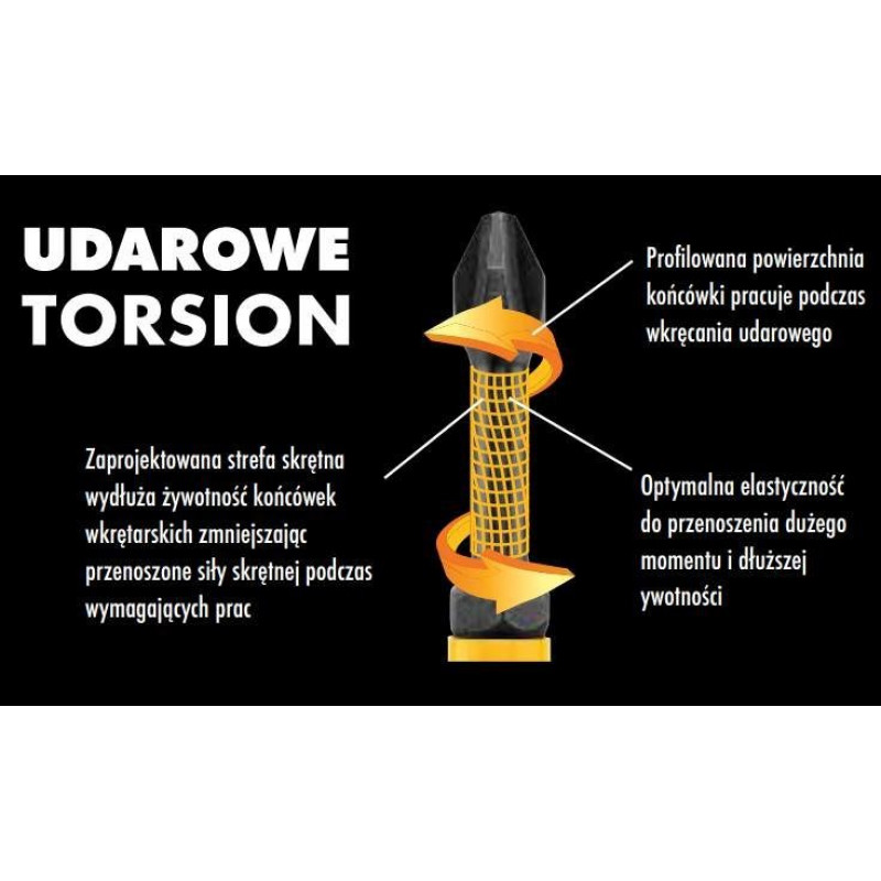 Ударна насадка Torison TX25 + набір обмежувачів Dewalt [DT70538T-QZ]