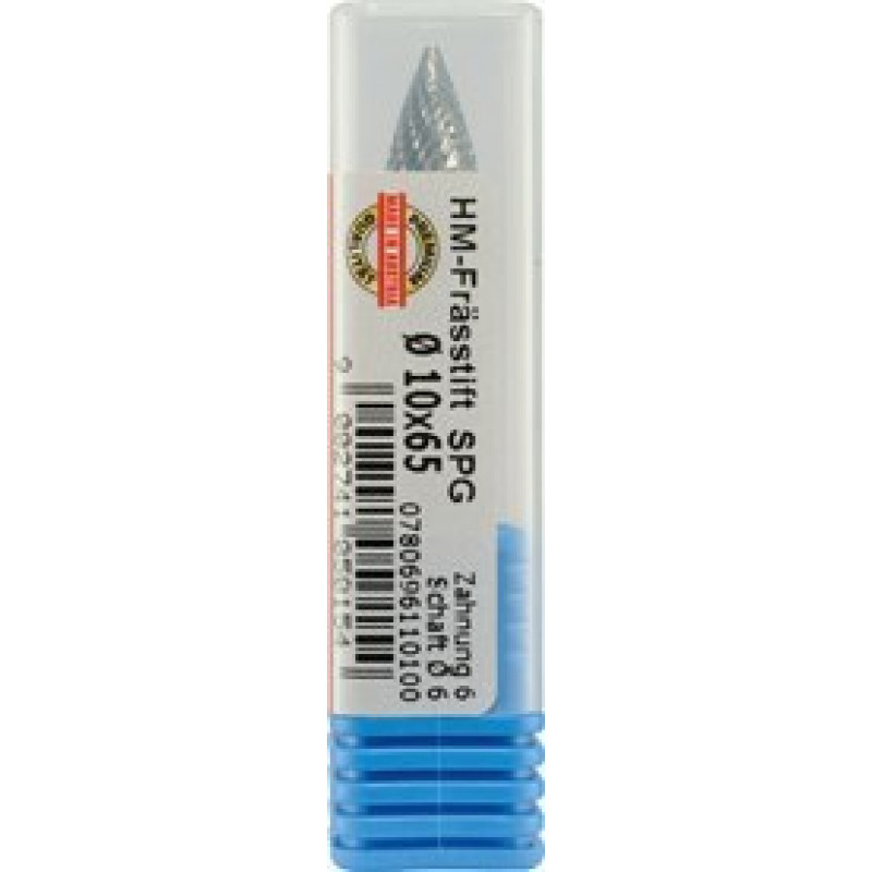 Ротаційний напилок / конічний різець для металу SPG, TiN, Alpen [0780706112100]