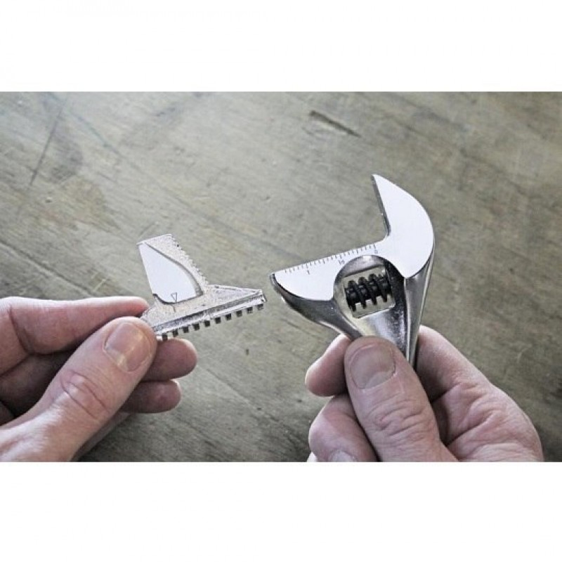 Шведський розвідний ключ 255 мм з поворотною кулачком, відкриття кулачка 38 мм Facom [101.10GR]