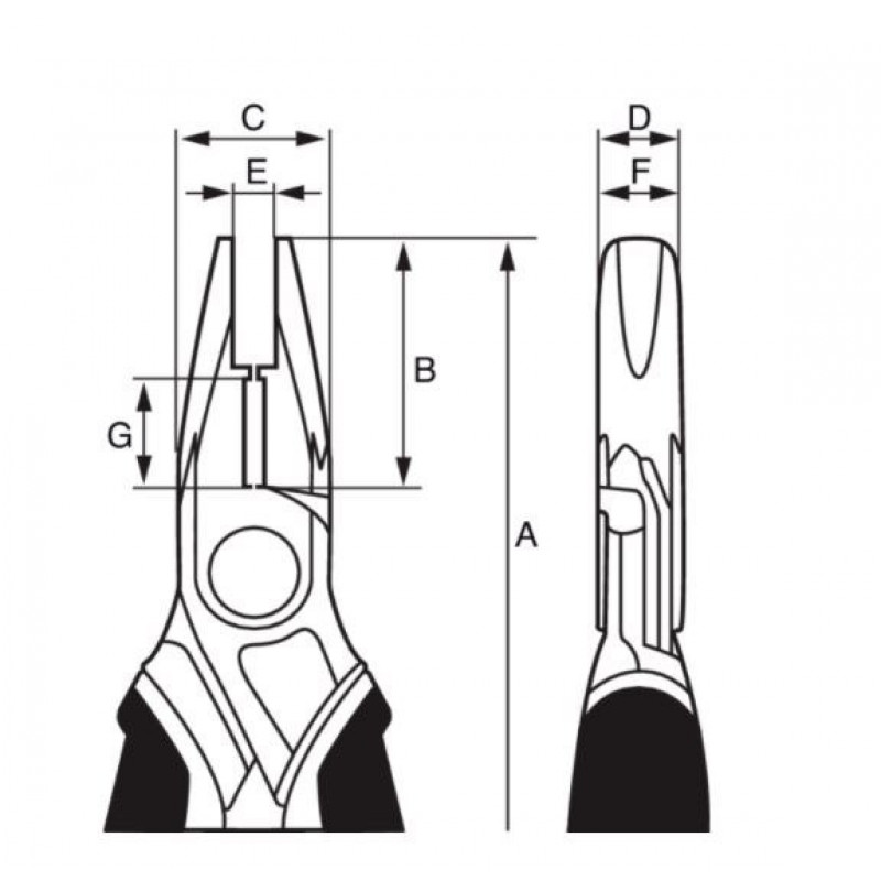Плоскогубці Bahco Ergo [7835 G-160]