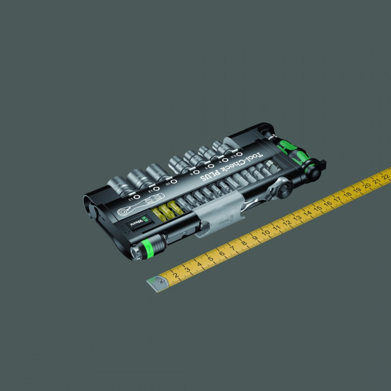 Набір біт та головок 1/4 з тріскачкою Zyklop Mini 1 та викруткою, 39 предм. Tool-Check Plus Wera [05056490001]