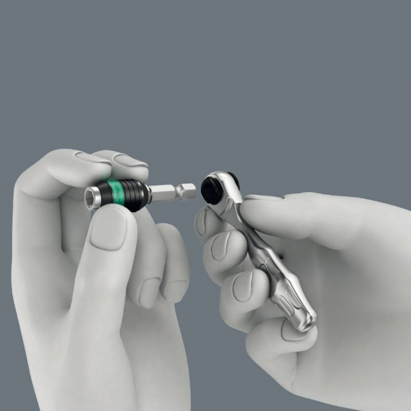 Набір біт та головок 1/4 з тріскачкою Zyklop Mini 1 та викруткою, 39 предм. Tool-Check Plus Wera [05056490001]