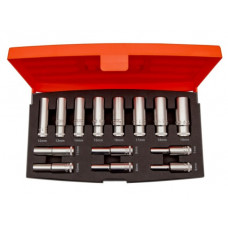Набор головок BAHCO с 12 гранями 3/8, 6-19 мм, 14 предм. [S1214L]