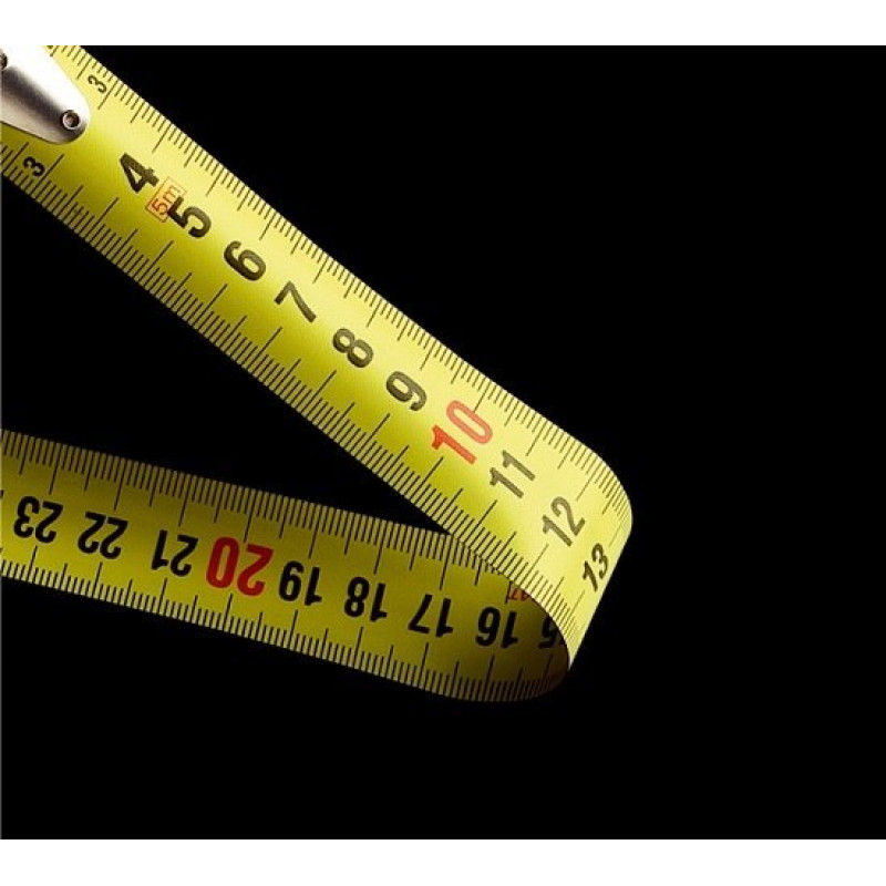 Рулетка Bahco 5 м [MTB-5-25-M], двостороння, магнітна