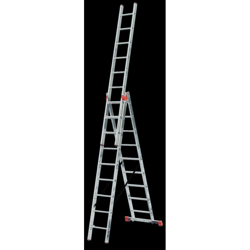 Многофункциональная 3-секционная стремянка 3x10 TRIBILO MONTO KRAUSE [129765]