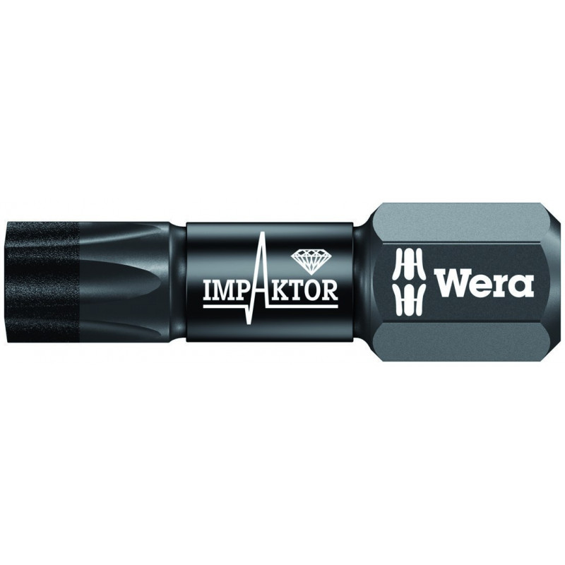 Набір із 10 ударних біт Impaktor 1/4 з магнітним адаптером, Bit-Check 10 Impaktor 1, WERA [05057680001]