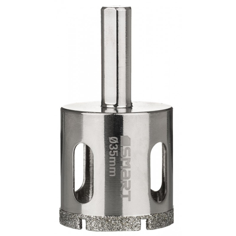 Набор из 10 гальванизированных алмазных коронок 10-62 мм для мокрого сверления, 365 SMART [SM-25-SET10G]