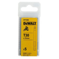 Набор из 5 бит Torx 1/4, размер TX30/70 мм, DeWalt [DT7295-QZ]
