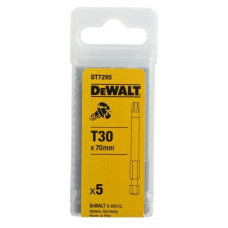 Набір із 5 біт Torx 1/4, розмір TX30/70 мм, DeWalt [DT7295-QZ]