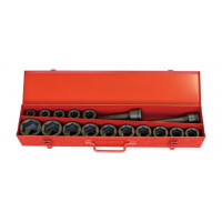 Набір подовжувачів та головок ударного типу 3/4 6-точкових, 19-50 мм, 17 шт. Koken [16245M]