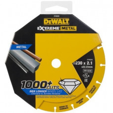 Алмазний диск для різання сталі, 230/22,23/2,1 мм, серія EXTREME® METAL, DeWalt [DT40255-QZ]