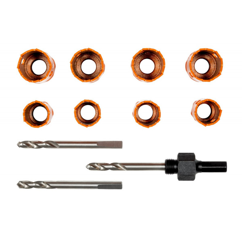 Набор биметаллических коронок Bahco, 11 предметов, для дерева и металла [3834-CP-20/25]