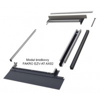 Комбінований обшив FAKRO EZV-AT AX02 Thermo – Середній модуль для гофрованого покриття покрівлі