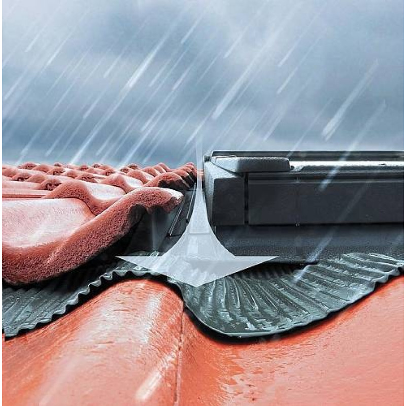 Комбінований обшив FAKRO EZV-AT AX02 Thermo – Середній модуль для гофрованого покриття покрівлі