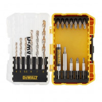 Набор из 19 бит и сверл 1/4 для бетона, МАЛЫЙ ПРОЧНЫЙ КЕЙС+, DeWALT [DT70712-QZ]