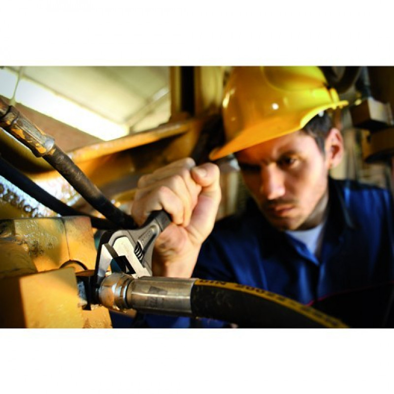 Розвідний ключ Bahco Ergo 218 мм з широким отвором та тонкими губками 38 мм [9031-T]