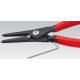 Плоскогубці для стопорних кілець, зовнішні, прямі, з обмежувачем, діапазон 3-10 мм, KNIPEX [49 31 A0]