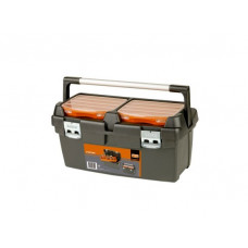 Інструментальний ящик Bahco 37L з алюмінієвою ручкою, лотком та відділеннями [4750PTB60]