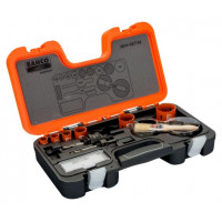 Набор биметаллических коронок Bahco, 8 предметов, для дерева и металла [3834-SET-62]