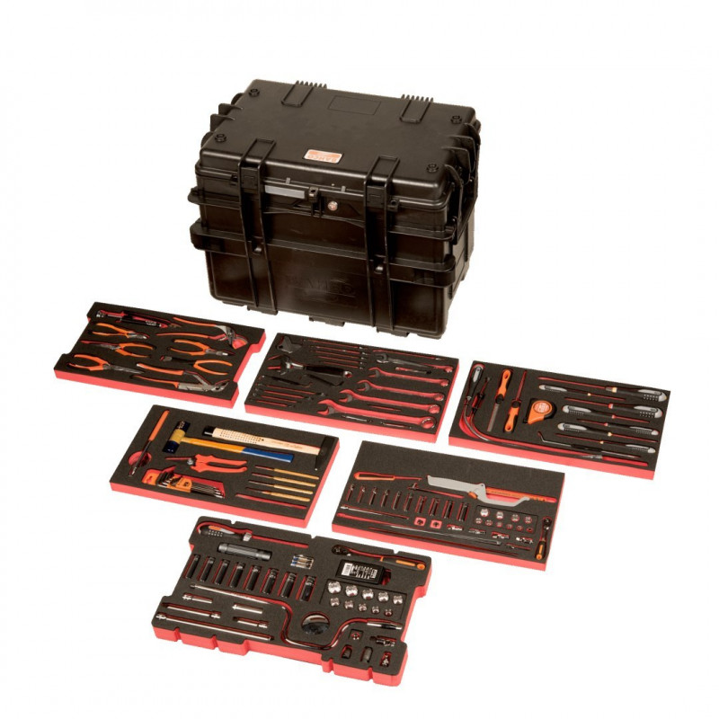 Інструментальний ящик Bahco з 4 шухлядами на 162 інструменти [4750RCWD4FF1]