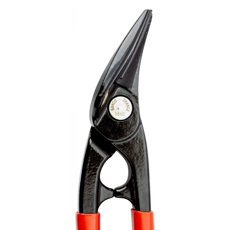 Ручні ножиці для листового металу Bahco зі зміщенням, лівий та прямий різи [586D]