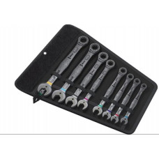 Набор из 8 комбинированных ключей с трещоткой, дюймовых, Joker 6000, 2go Wera [05020012001]