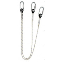 Подвійний запобіжний трос LB102 з карабінами 3AZ011 (1,4+1,4 м) PROTEKT