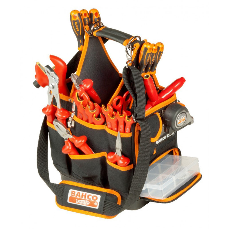 Bahco [4750FB3-12] Відкрита сумка для інструментів електрика з плечовим ременем