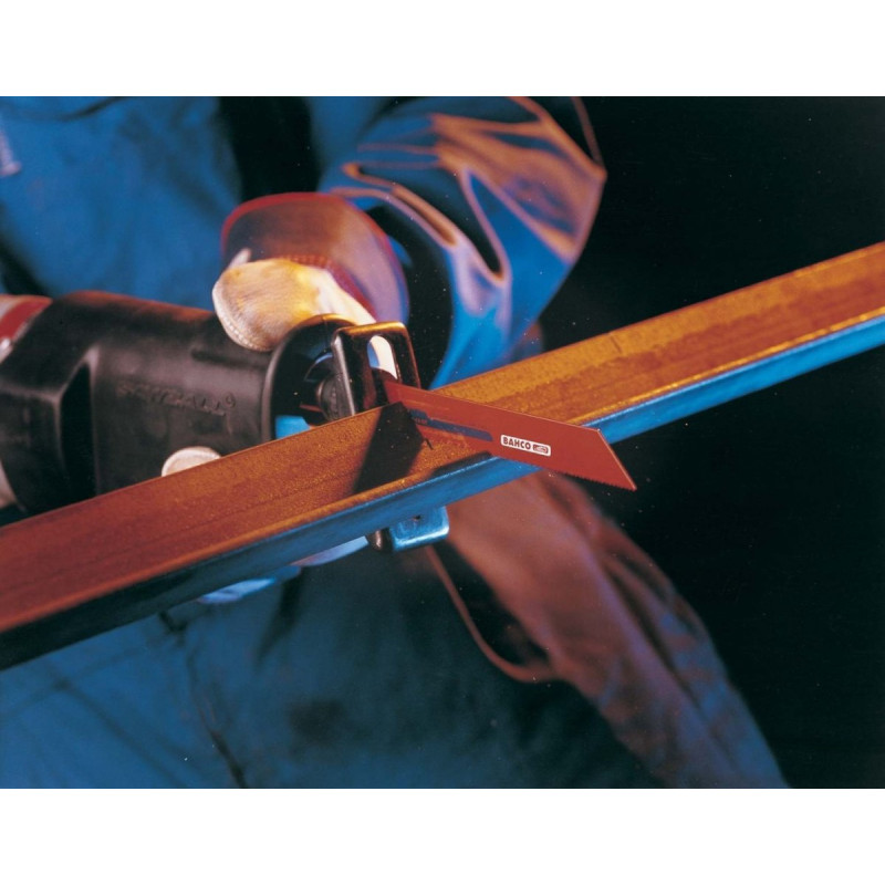 5 багнетних полотен для зворотно-поступальної пилки 150 мм, 14 TPI, ВАЖКИЙ МЕТАЛ, Bahco [3940-150-14-HST-5P]