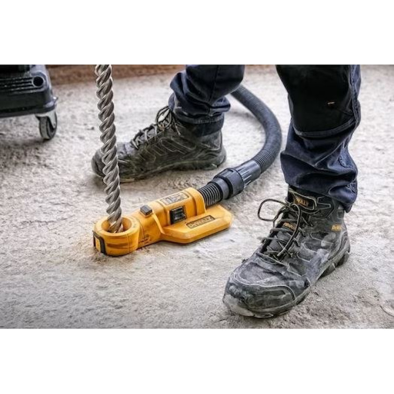 Система пиловловлення для всіх типів перфораторів, максимальний діаметр свердла 52 мм, DeWalt [DWH050-XJ]