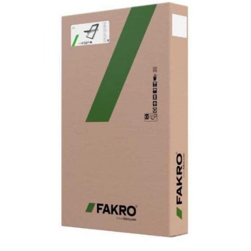 Кровельное окно FAKRO FTP-V U41 GREENVIEW с вентиляционным отверстием – тройной стеклопакет, натуральное дерево, энергосберегающее