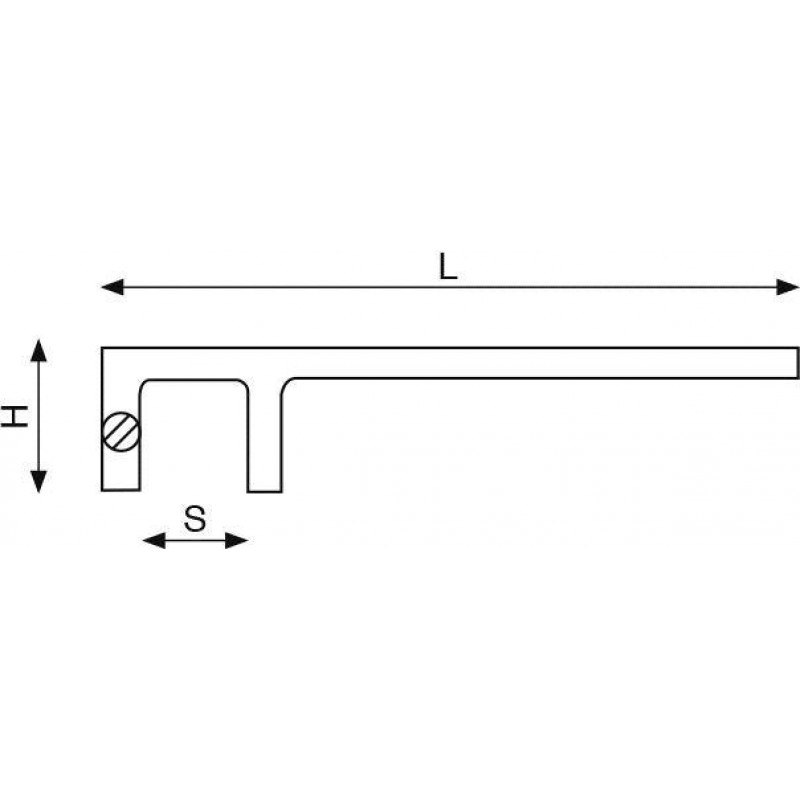 Неіскровий ключ для клапанів 200 мм [NS204-30]