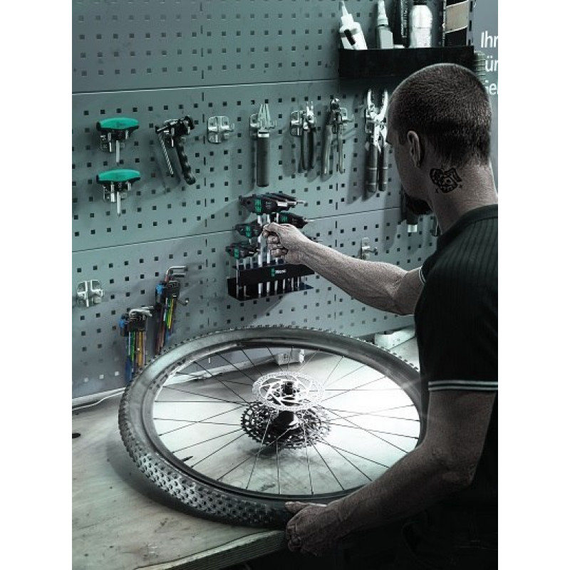 Набор из 10 Т-образных отверток с функцией удержания Bicycle Set 6, WERA [05004174001]