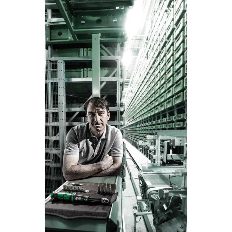 Набір інструментів з динамометричним ключем 2,5-25 Нм, бітами та головками 1/4, Click-Torque A 6 Set 1, 2go Wera [05130110001]