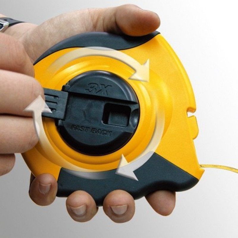 Рулетка Komelon 30м [LFR30/H], FastBack Ergo