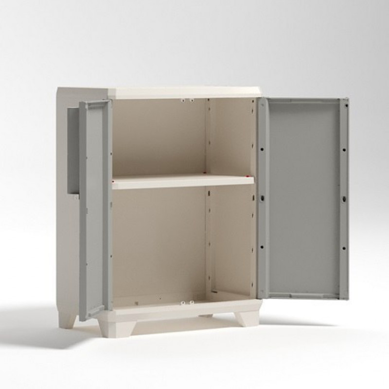 Низька шафа з дерева лінійного дизайну, 248101, KETER [17210300]