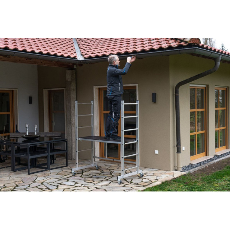 Складані, алюмінієві мобільні риштування, серія CORDA KRAUSE [916211] робоча висота 2,9 м